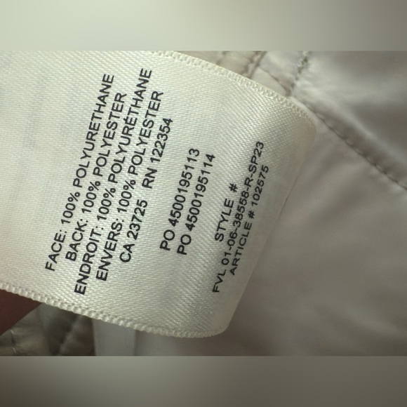 Women's Babaton Faux leather Cream Pants size 8 - Picture 7 of 7